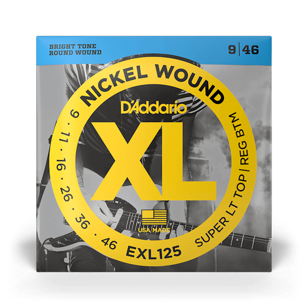 Cuerdas Para Guitarra Eléctrica Daddario EXL125 09-46 - EXL125 CUERDAS GUITARRA ELECTRICA 009-046 DADDARIO
