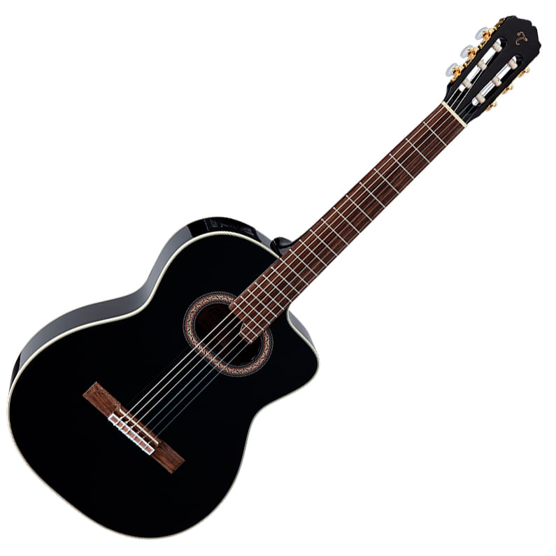 Guitarra electroacústica Takamine GC6CE BK - GC6CE BK GUITARRA E/A NYLON TAKAMINE