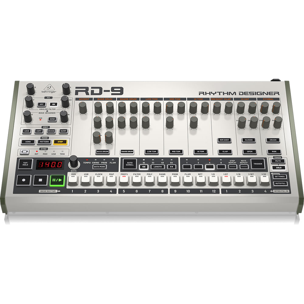 Drum Machine Híbrida Behringer RD-9 - RD-9 SINTETIZADOR BEHRINGER