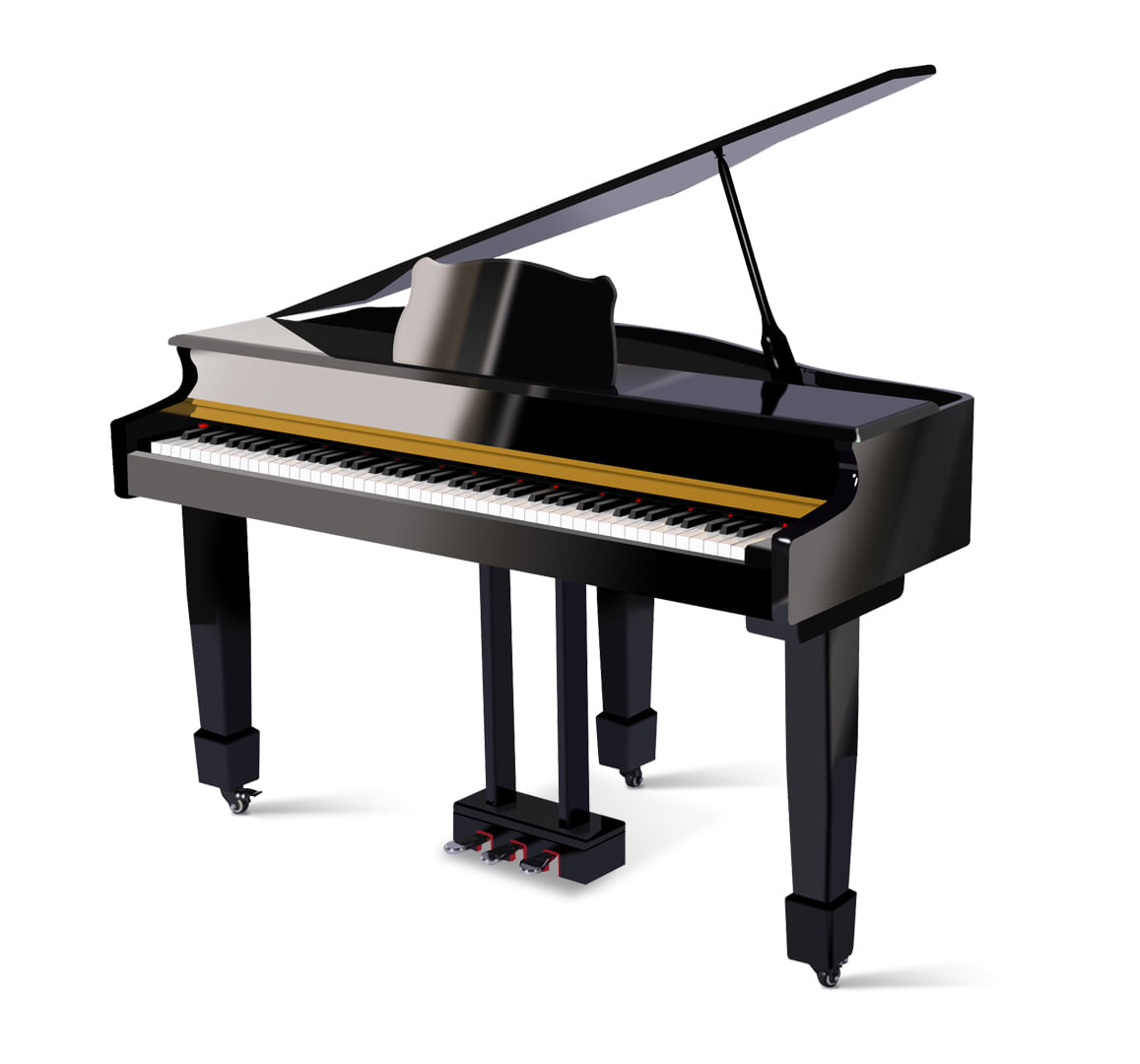 Piano digital de cola Walters WA-GPA880 - Gloss Black - YM-A880 GBK PIANO DIGITAL DE COLA WALTERS