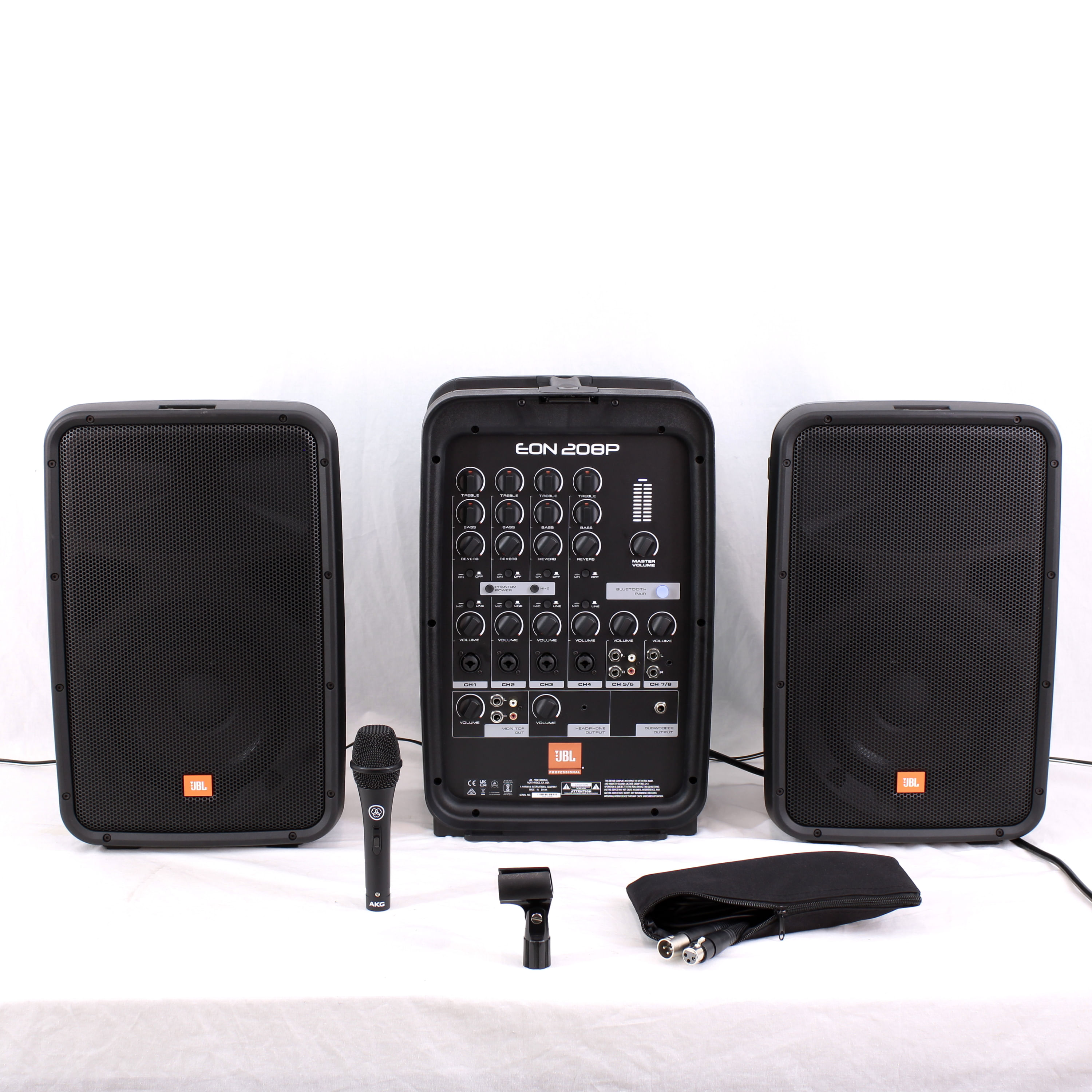 Sistema de Audio portátil JBL EON208P - Bluetooth OPENBOX - EON208P PACK AUDIO BLUETOOTH 300 WATTS JBL OPENBOX