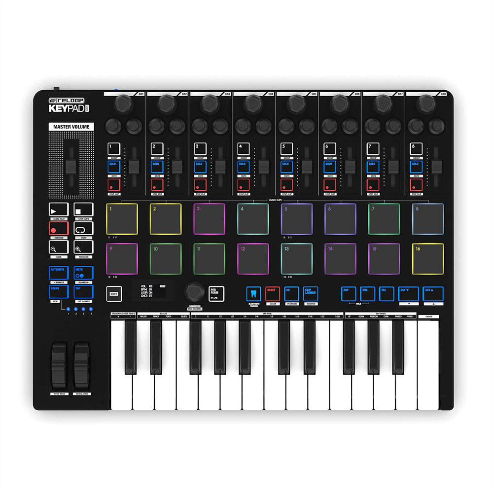 Teclado Controlador Reloop Keypad Pro - KEYPAD PRO TECLADO CONTROLADOR RELOOP