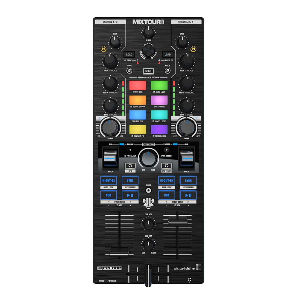 Controlador Dj Reloop Mixtour Pro - MIXTOUR PRO CONTROLADOR DJ RELOOP