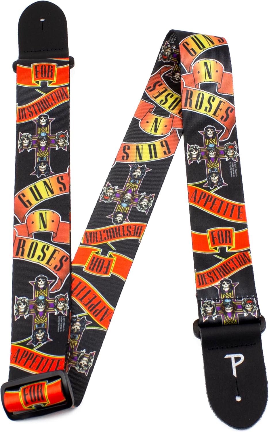 Correa de guitarra Perri's Leathers con diseño Guns n' Roses LPCP-6013 - LPCP-6013 CORREA GUITARRA PERRI'S LEATHERS