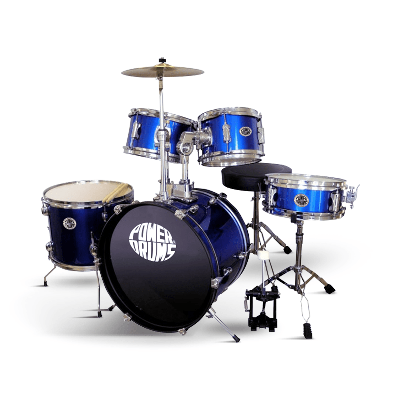 Batería para niño Powerdrums PD-03 BL - azul - PD-03 BL BATERIA NIÑO POWERDRUMS