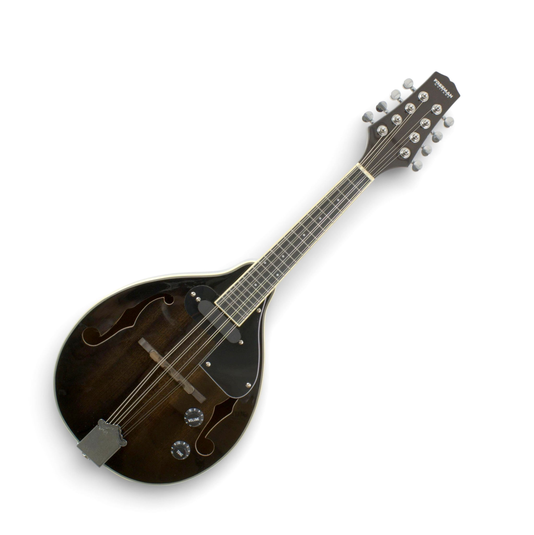 Mandolina Freeman electroacústica MA-02FMG BK color negro - MA-02FMG BK MANDOLINA E/A FREEMAN