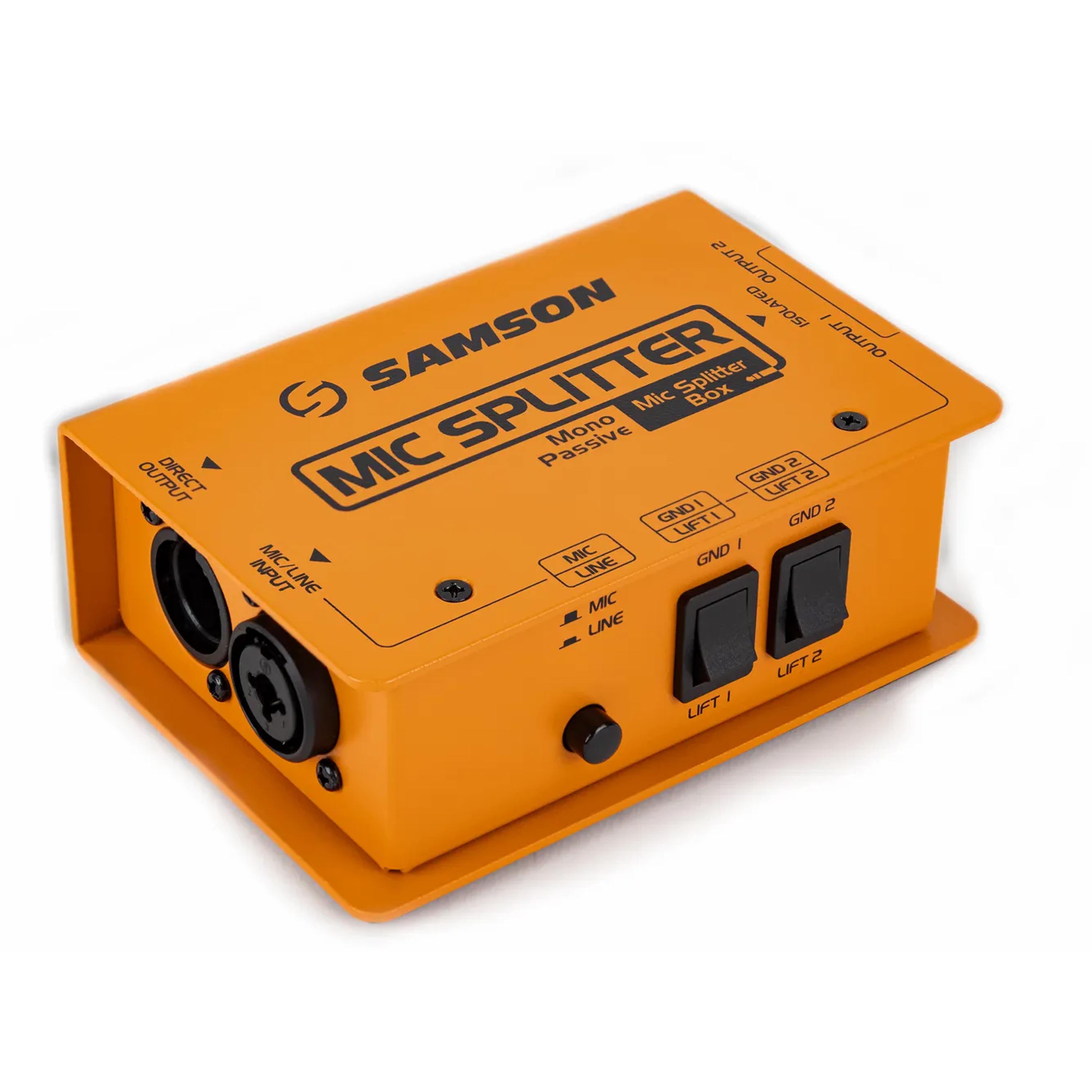 Caja divisora ​​de señal Samson Mic Splitter - MIC SPLITTER PROCESADOR AUDIO SAMSON