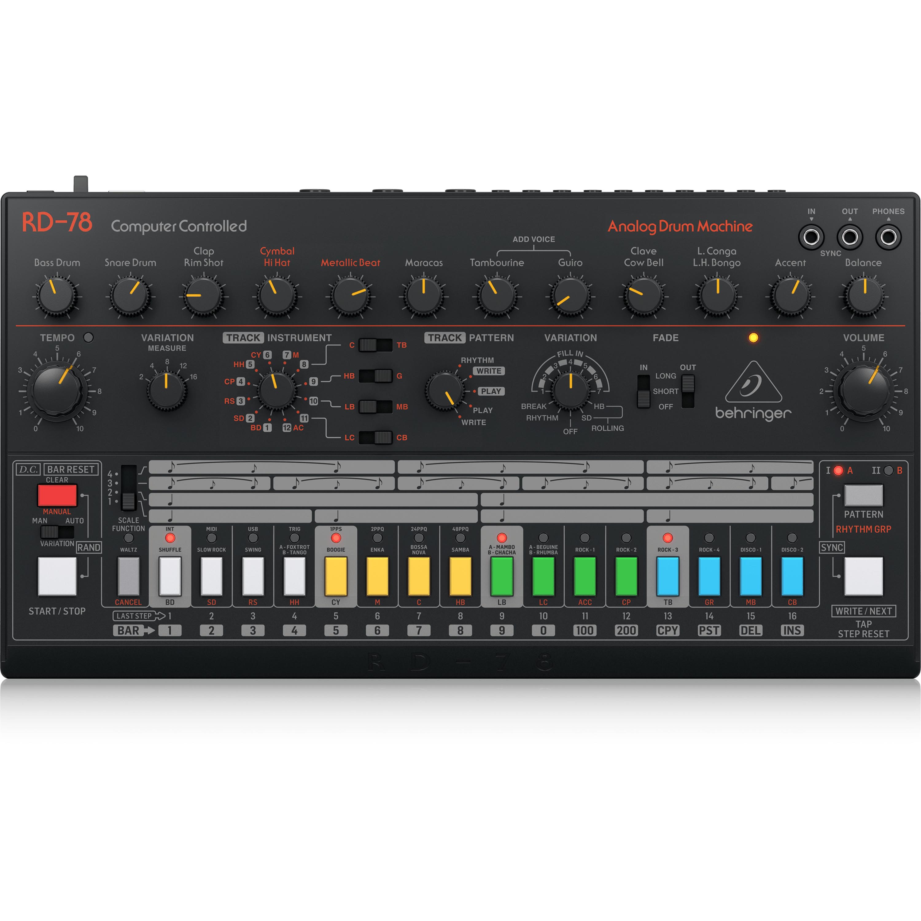Drum Machine Behringer RD-78 - RD-78 DRUM MACHINE BEHRINGER