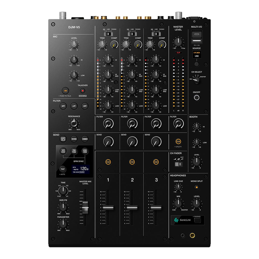Mixer Dj AlphaTheta DJM-V5 - DJM-V5 ALPHATHETA MIXER DJ PIONEER DJ
