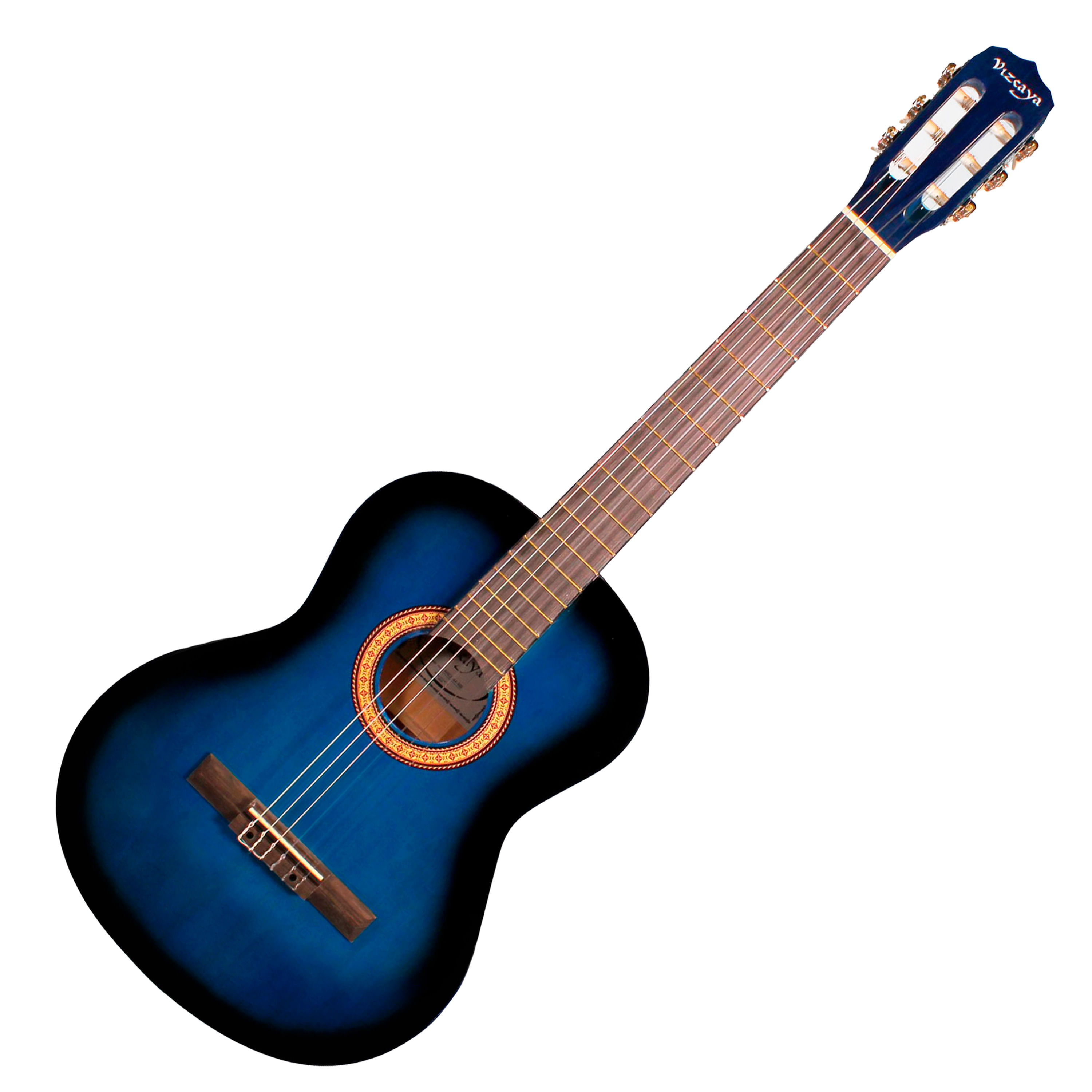 Guitarra Clásica Vizcaya 4/4 ARCG44 BB - Azul - ARCG44 BB GUITARRA ACUSTICA NYLON 39" VIZCAYA