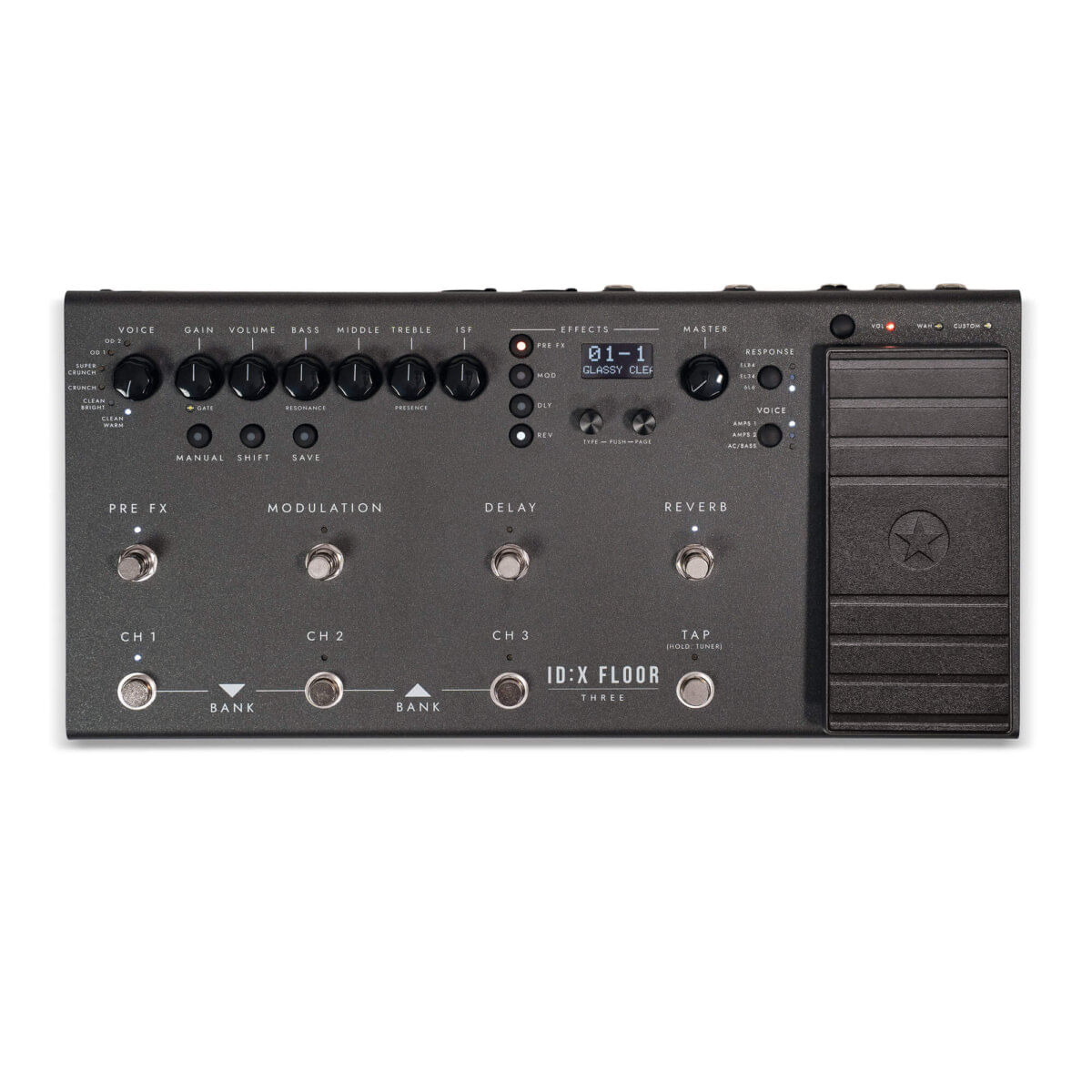 Pedalera multiefecto Blackstar ID:X Three - IDX:FLOOR THREE PREAMPLIFICADOR GUITARRA FORMATO PEDAL BLACKSTAR