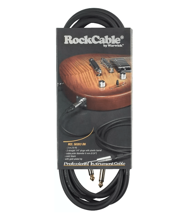 Cable de instrumento Rockcable RCL30203 D6 de 3 metros - RCL 30203 D6 CABLE INSTRUMENTO 3M ROCKCABLE