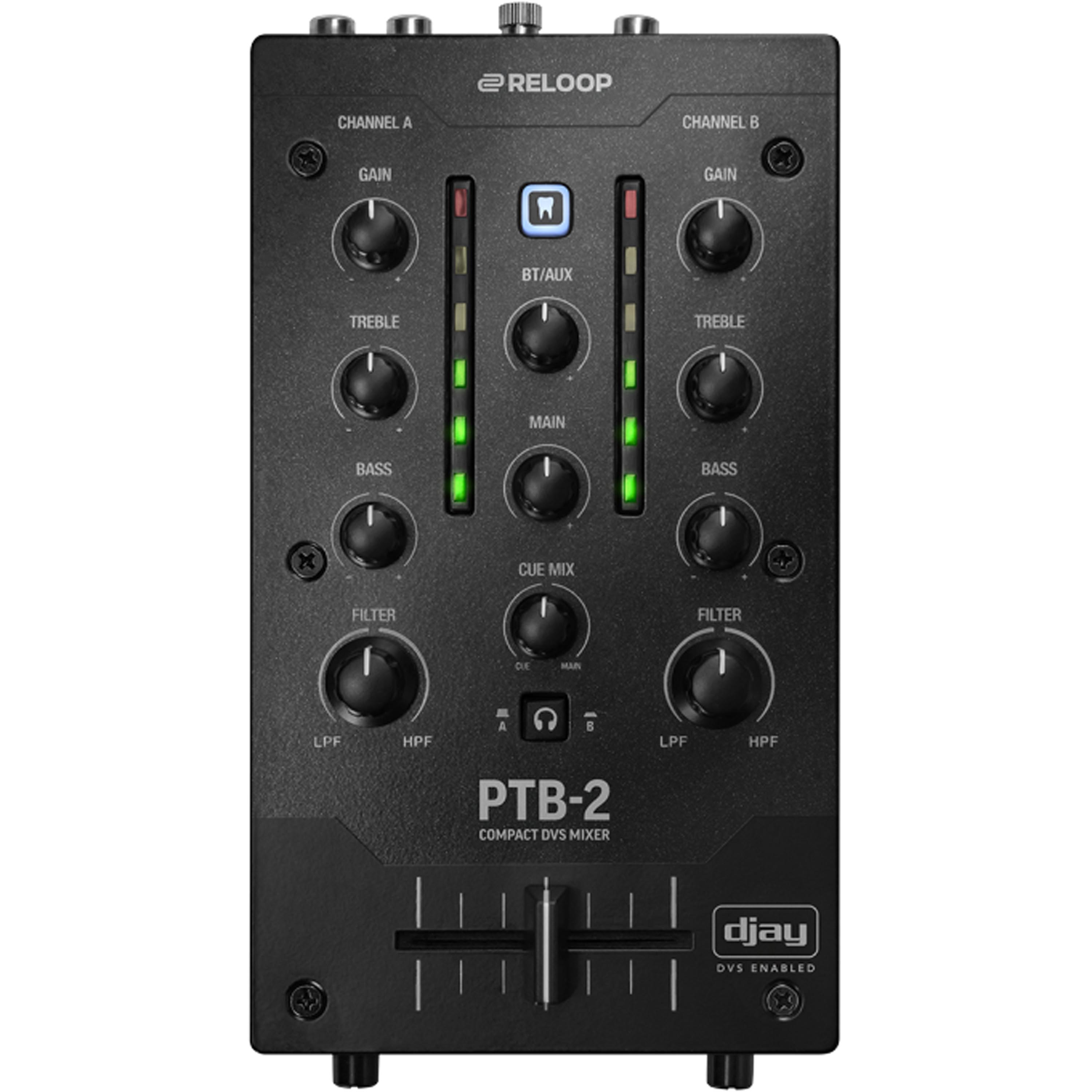 Mixer Dj Portable Reloop PTB-2 Black - PTB-2 BK MIXER DJ RELOOP