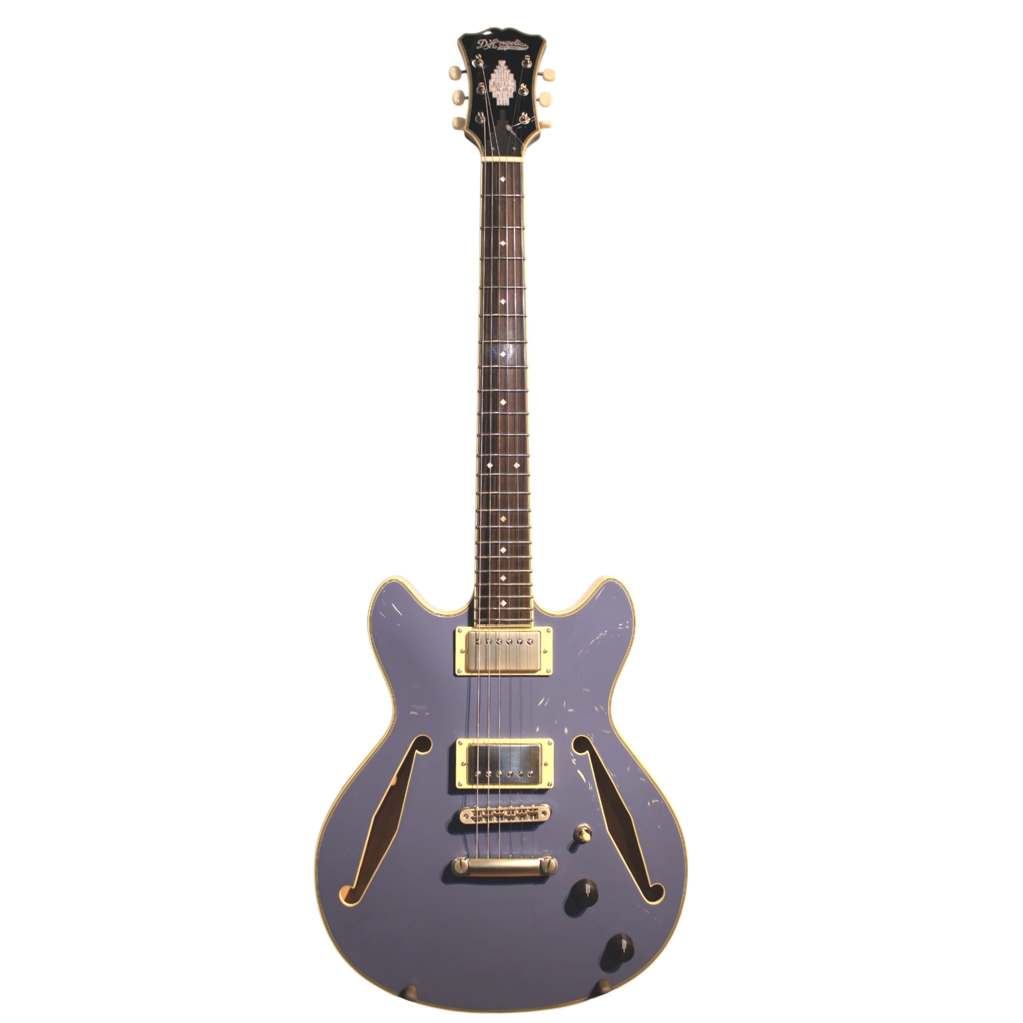 Guitarra eléctrica D'Angelico Hollow Excel Mini DC Tour - Slate Blue SEMINUEVO - NEWOPN GUITARRA ELECTRICA DE CAJA EXCEL MINI DC TOUR COLLECTION - SLATE BLUE D'ANGELICO
