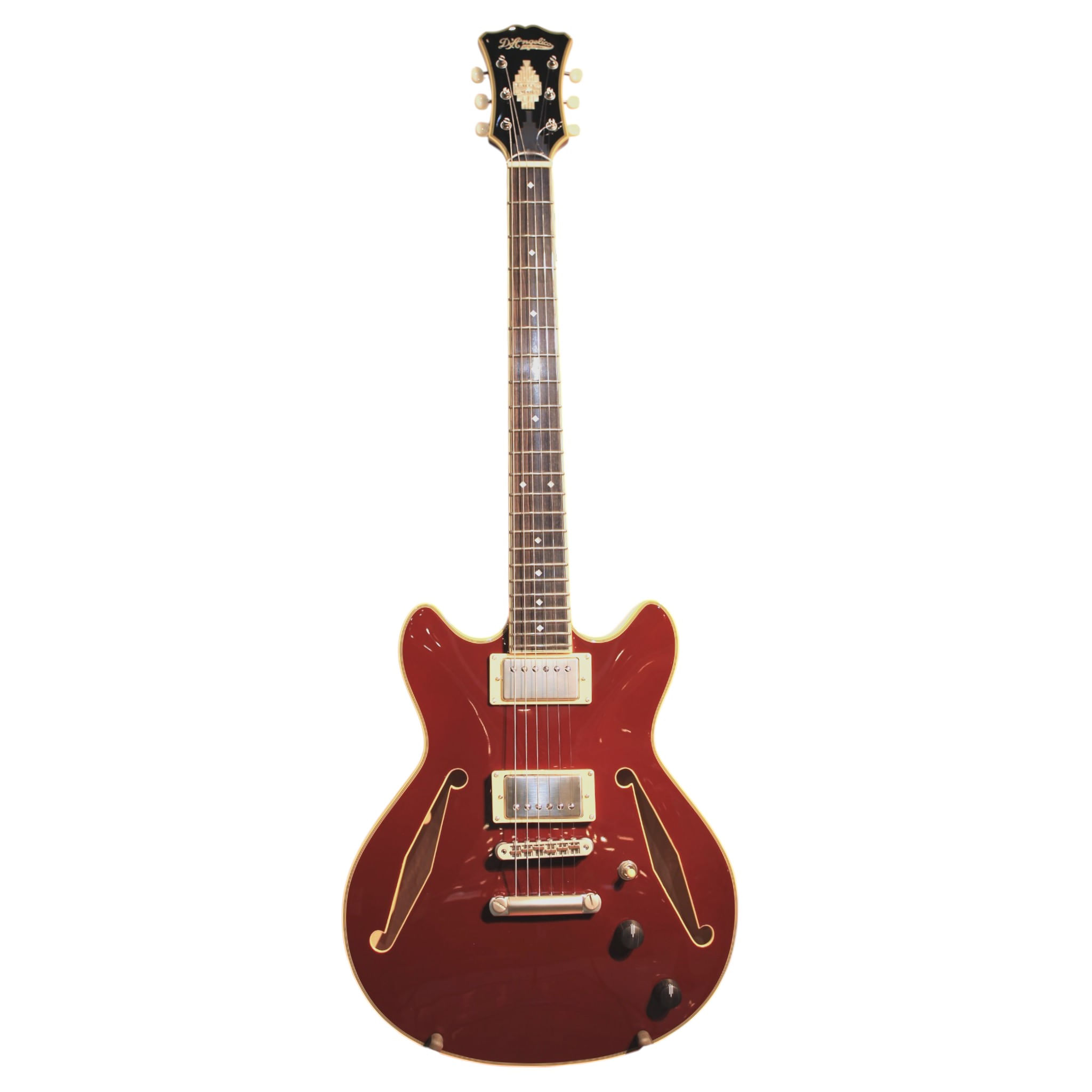 Guitarra eléctrica D'Angelico Hollow Excel Mini DC Tour - Solid Wine SEMINUEVO - NEWOPN GUITARRA ELECTRICA DE CAJA EXCEL MINI DC TOUR COLLECTION - SOLID WINE D'ANGELICO