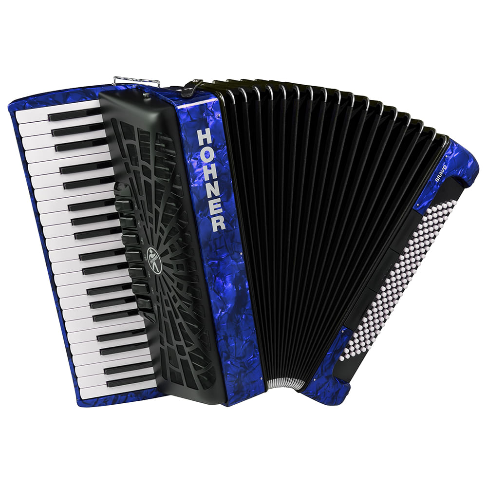 Acordeón Cromático Hohner Bravo III 120 A16842 - Azul