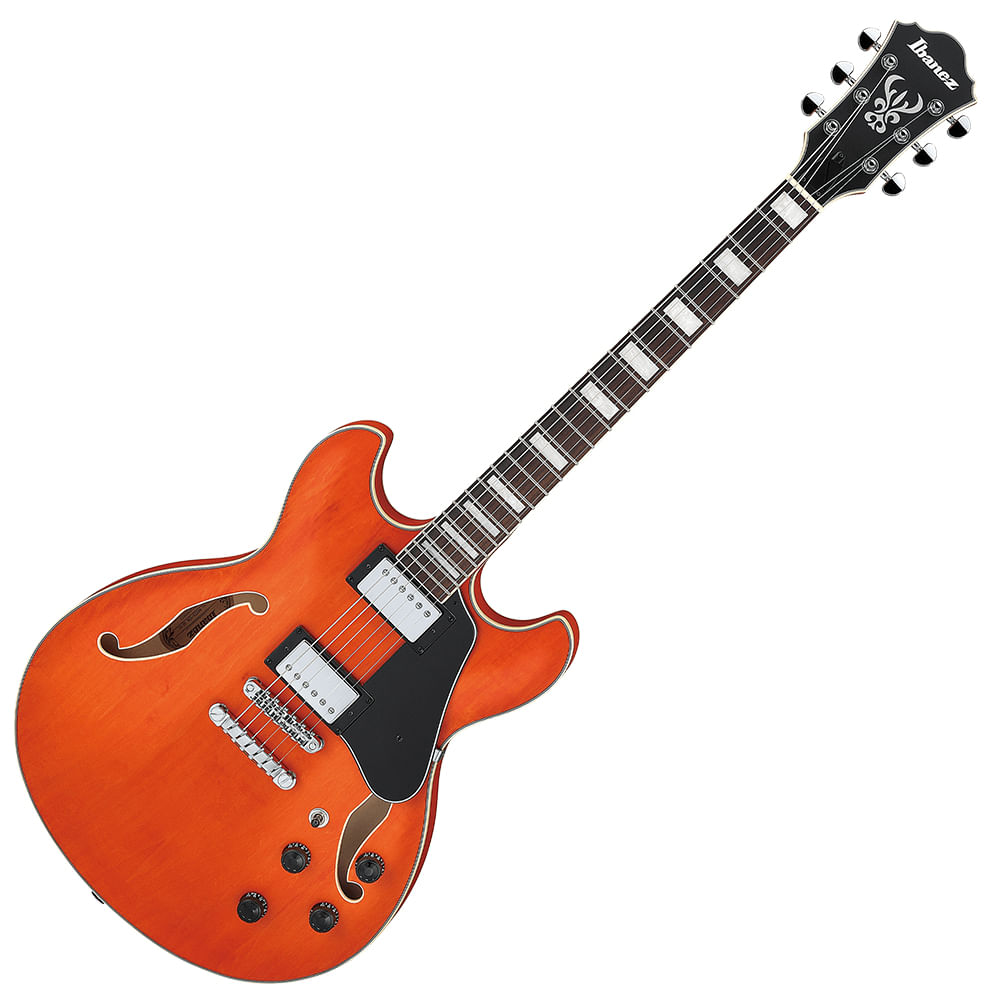 Guitarra Eléctrica Hollow Body Ibanez AS73 TTF - Transparent Tangerine Flat