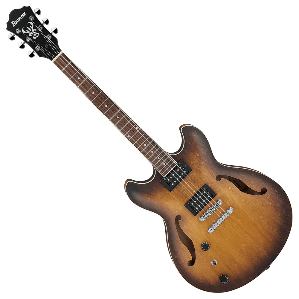 Guitarra Eléctrica Hollow Body Para Zurdos Ibanez AS53L TF - Tobacco Flat