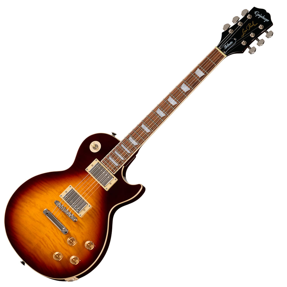 Guitarra Eléctrica Epiphone Les Paul Tribute Plus - Bourbon Burst