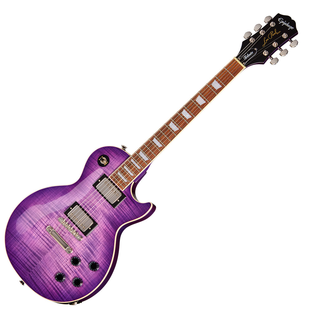 Guitarra Eléctrica Epiphone Les Paul Tribute Plus - Purple Burst