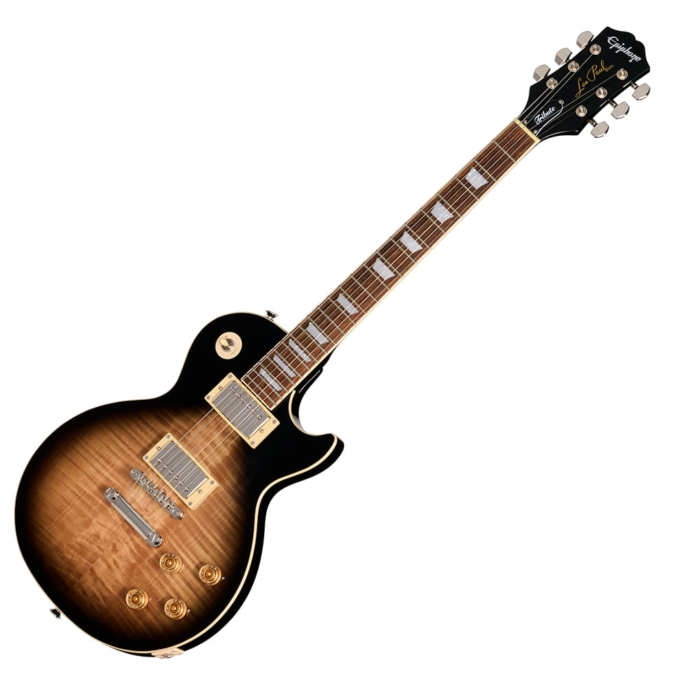 Guitarra Eléctrica Epiphone Les Paul Tribute Plus - Cobra Burst