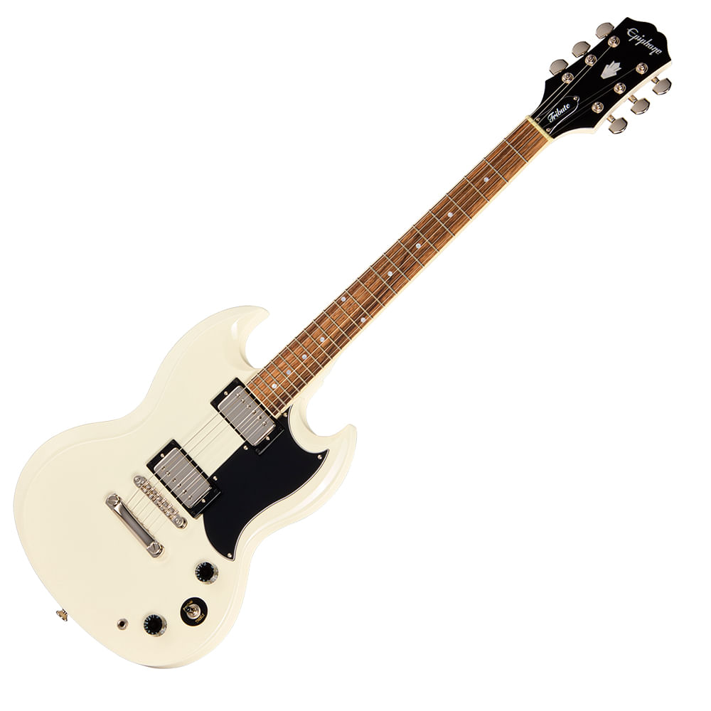 Guitarra Eléctrica Epiphone SG Tribute - Classic White