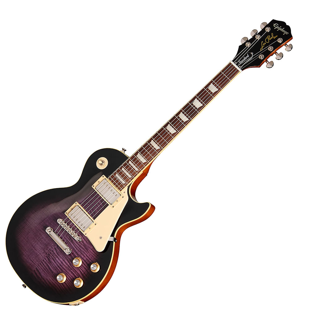 Guitarra Eléctrica Epiphone Les Paul Standard 60s Figured - Dark Purple Burst