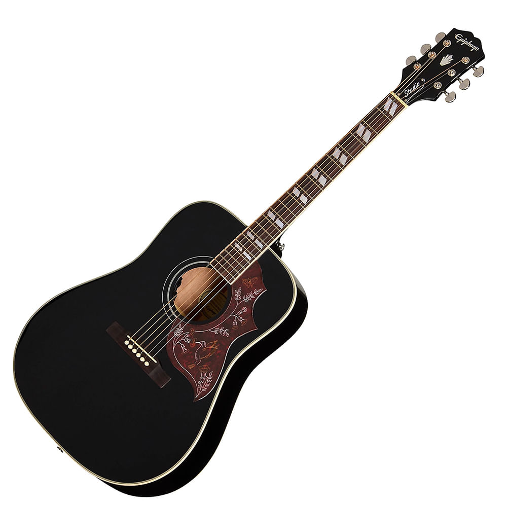Guitarra Electroacústica Epiphone Hummingbird Studio - Ebony