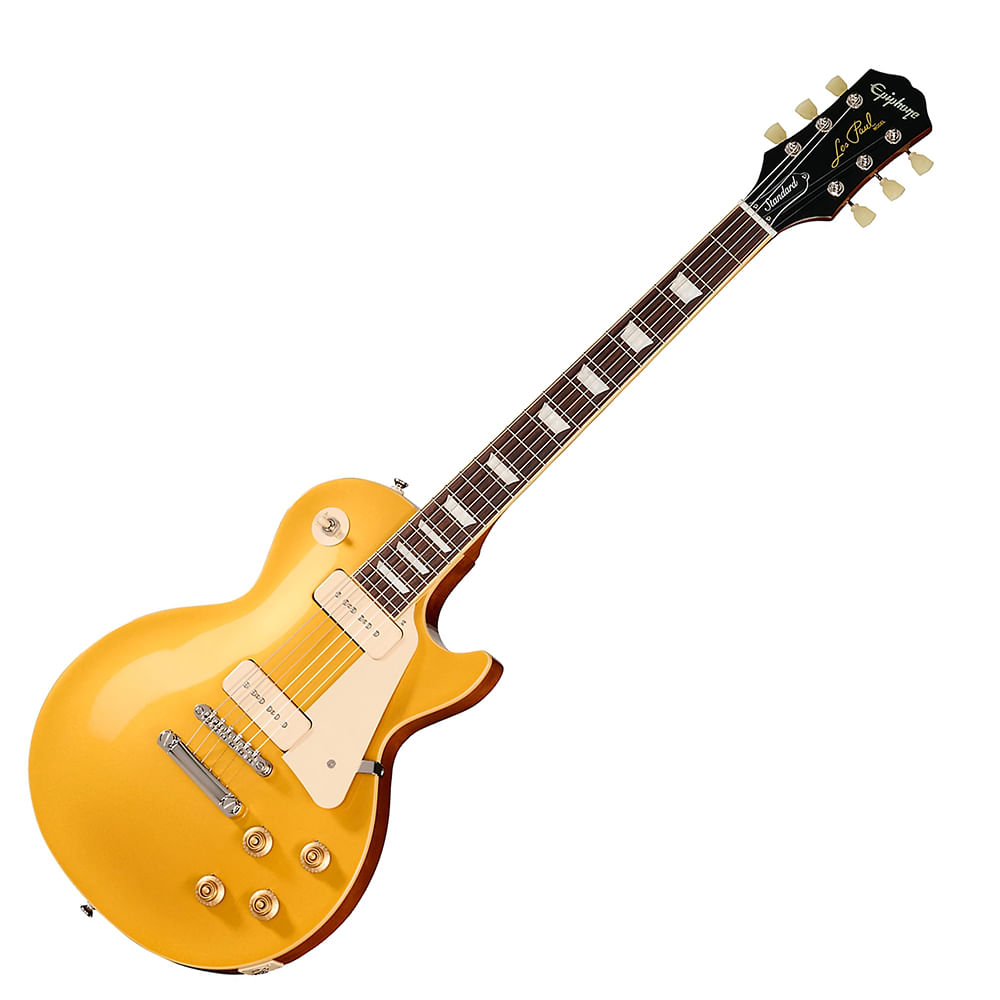 Guitarra Eléctrica Epiphone Les Paul Standard 50s P-90 - Metallic Gold