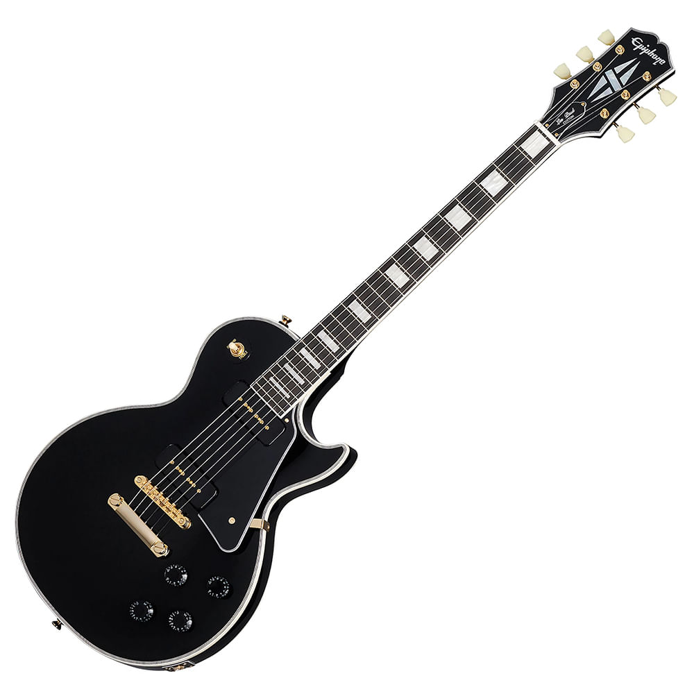 Guitarra Eléctrica Epiphone Les Paul Custom P-90 - Ebony