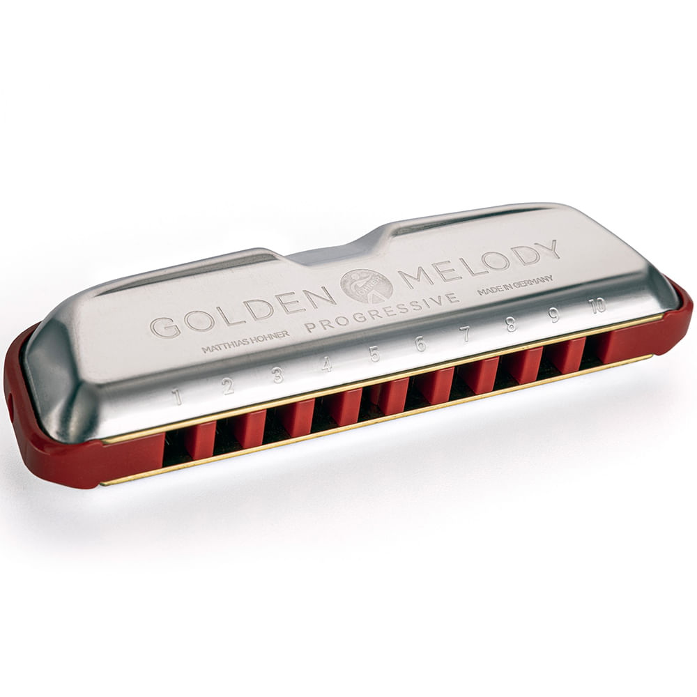 Armónica Diatónica En B Hohner Golden Melody Progressive M54412x