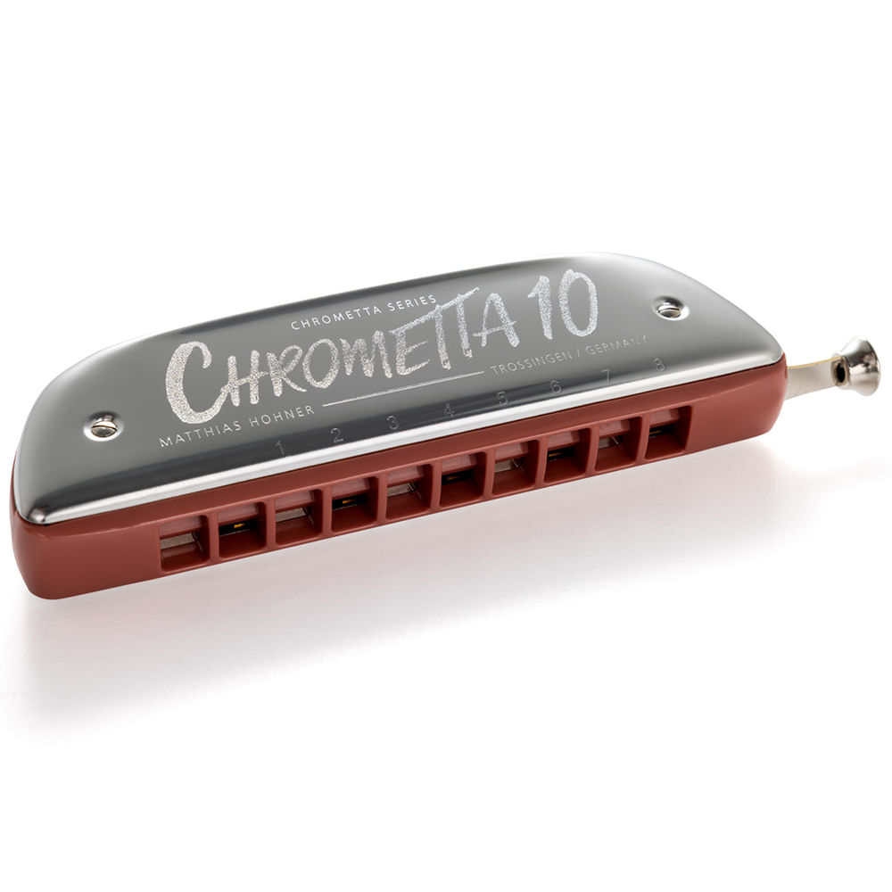 Armónica Cromática En C Hohner Chrometta Color 10 - M253012