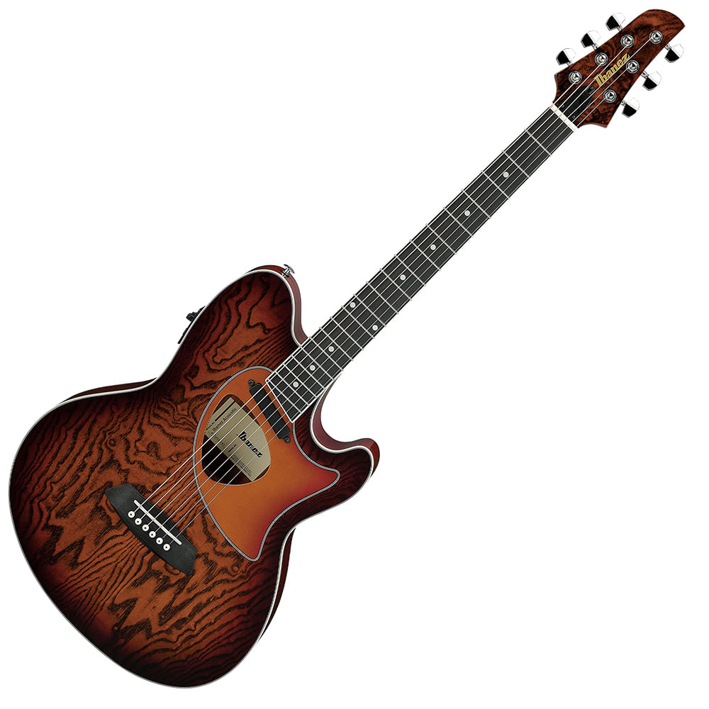 Guitarra Electroacústica Ibanez TCM50 - Vintage Brown Sunburst