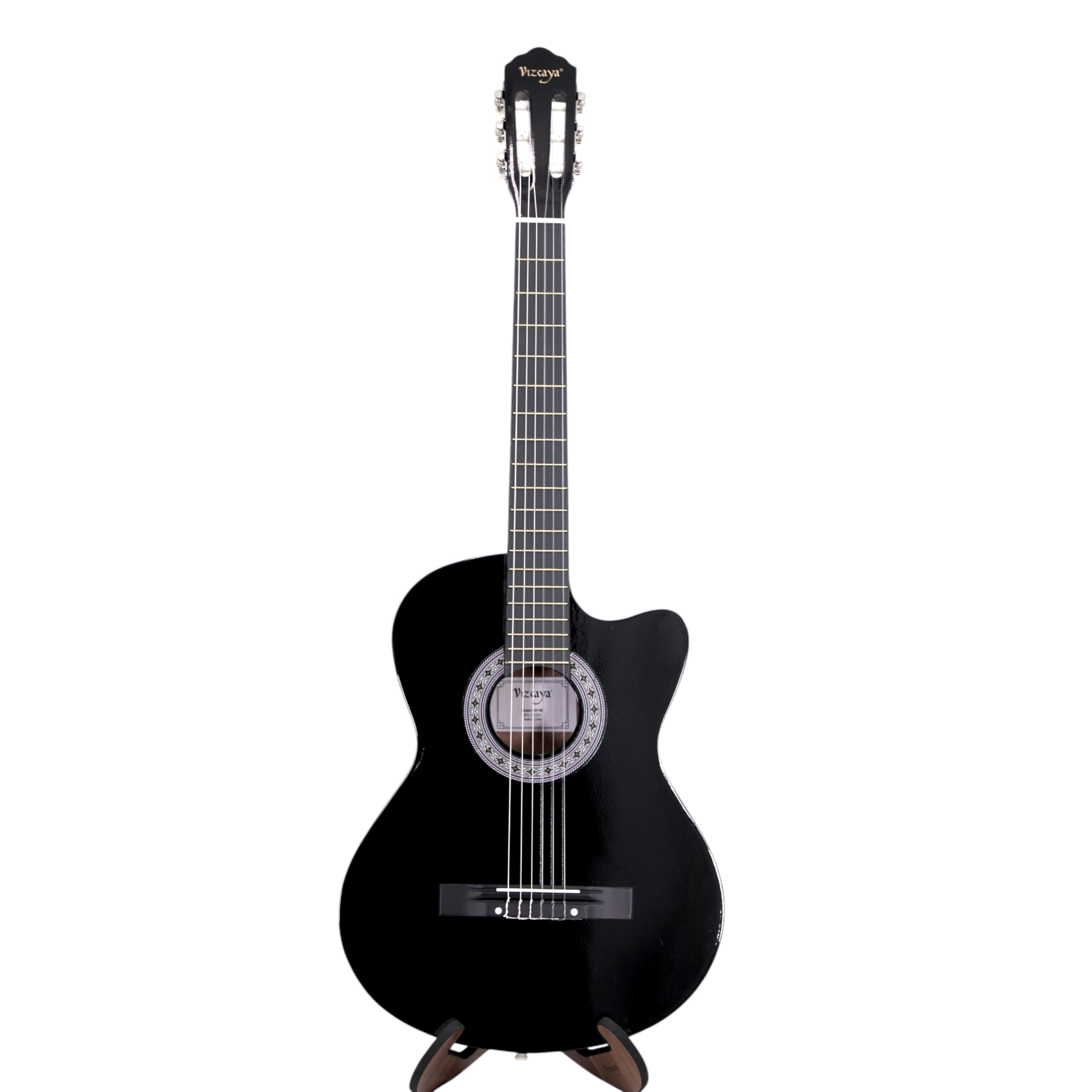 Pack de Guitarra Acústica Vizcaya CGP BK con Funda y Accesorios