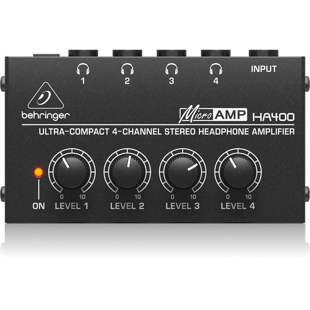 Amplificador De Audífonos 4 Canales Behringer HA400