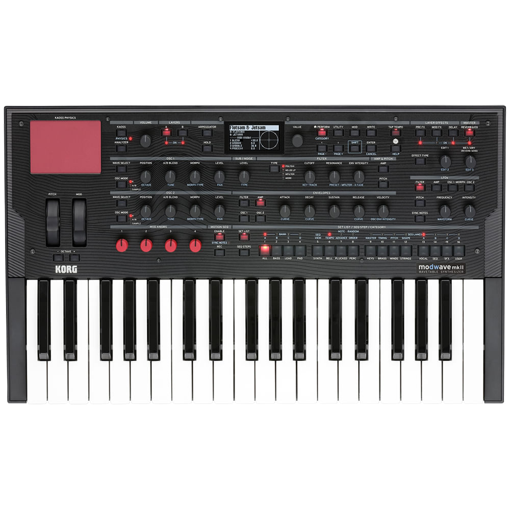 Sintetizador Wavetable Korg Modwave MK II - Negro