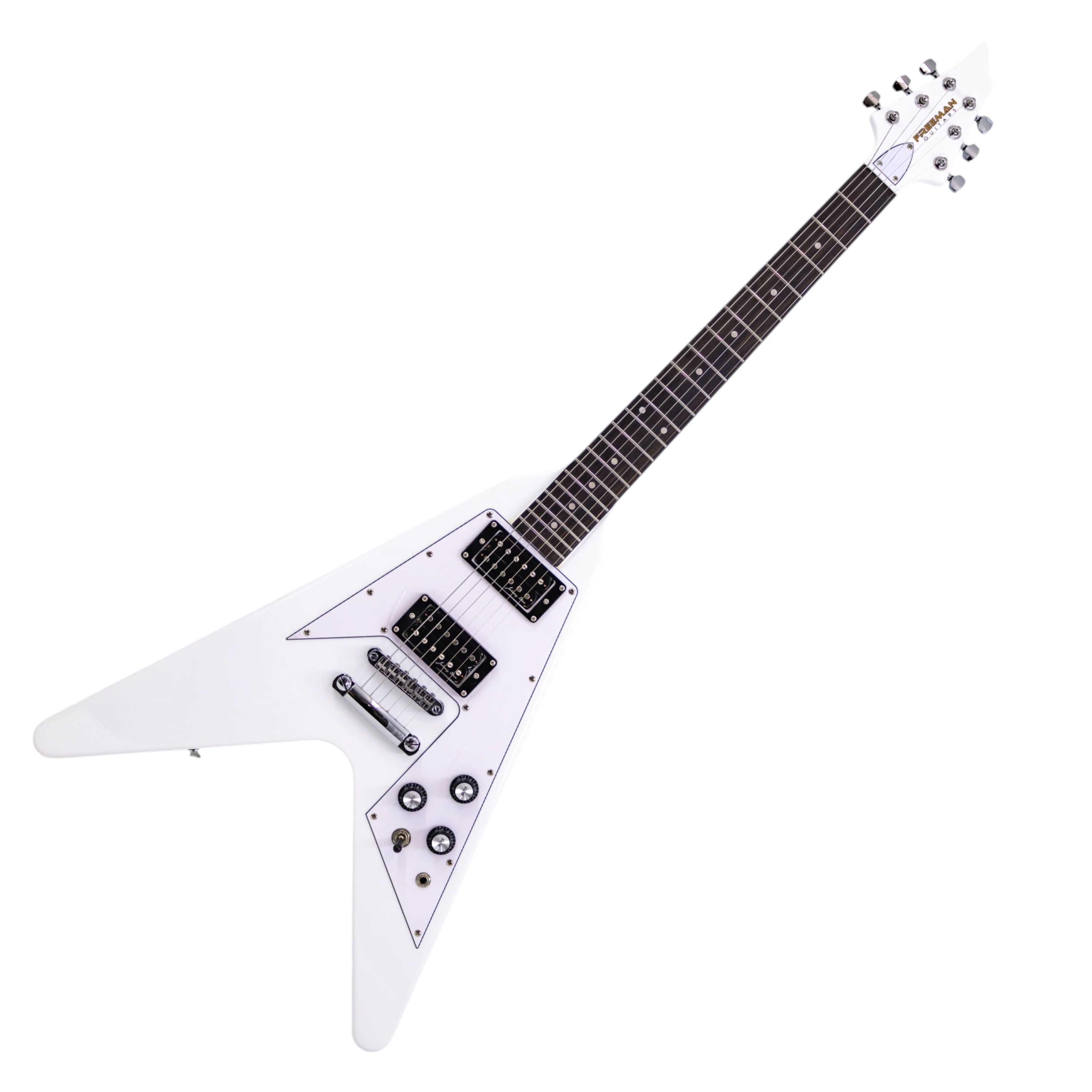 Guitarra Eléctrica Freeman FS-FV Blanca
