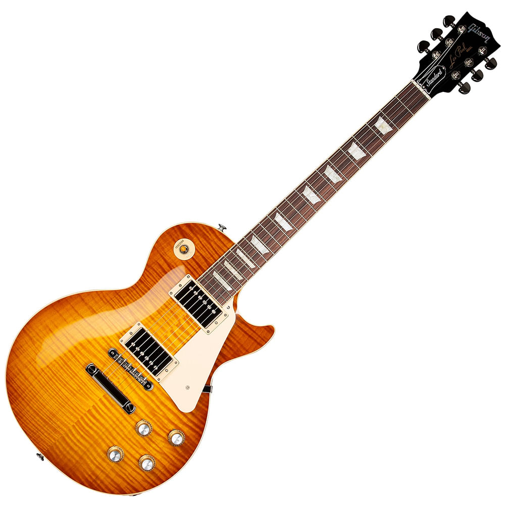 Guitarra Eléctrica Gibson Les Paul Standard 60S AAA Flame Top - Honey Lemon Burst